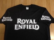 Enfield Motorcycles (Vintage Logo x 3) - Colour T-shirts - print options
