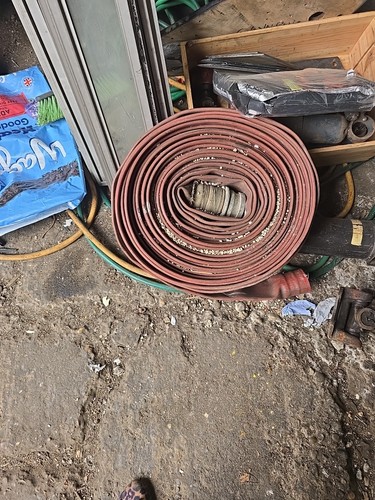 Vintage fire hose - hose, used
