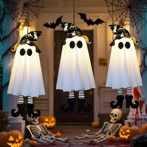 Halloween led hanging witch - halloween,
