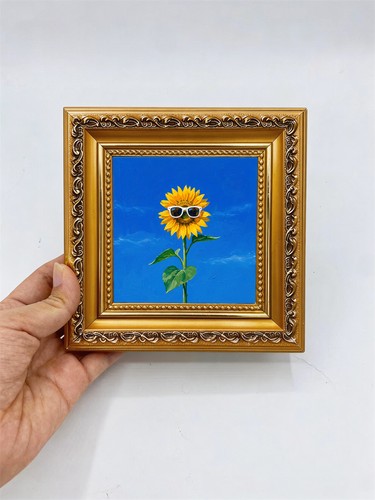 Hand painted sunflower - painted,