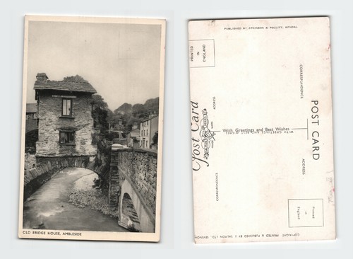 Vintage postcard ambleside old - vintage,