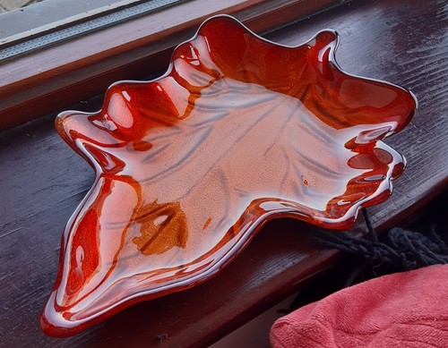 Leaf shaped glass - glass, serving