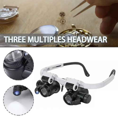 Led headband magnifier glasses - led,