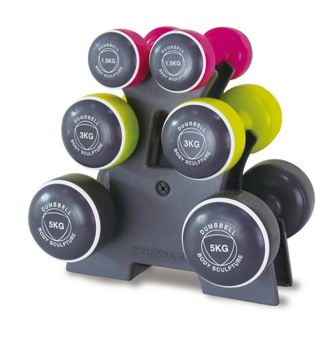 Dumbbell tower 2x1 5kg 2x3kg - dumbbell,