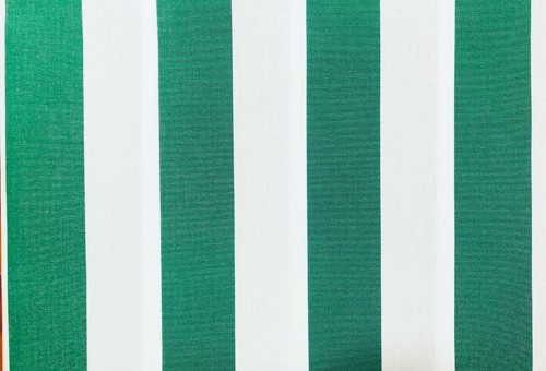 Green white stripe dralon - white,