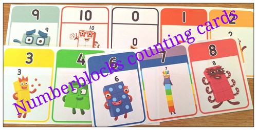 Numberblocks number cards - number,