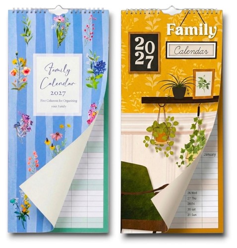 2027 family organiser 5columns - 2027,