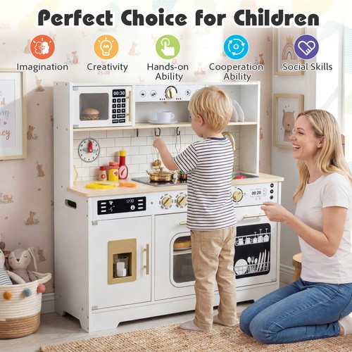 Kids wooden kitchen playset - kids, w/
