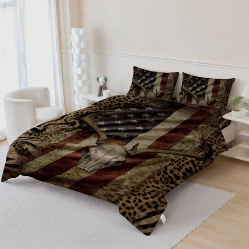Ele skull quilt cover - skull, set