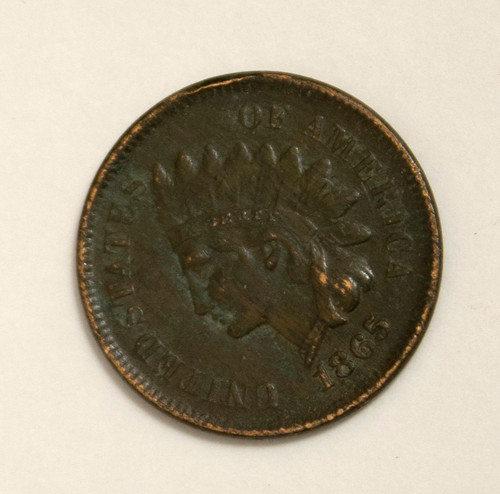 1865 indian cent - 1865, xf