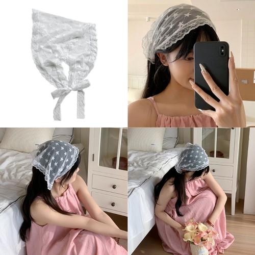 Fashionable flower head scarf - flower,