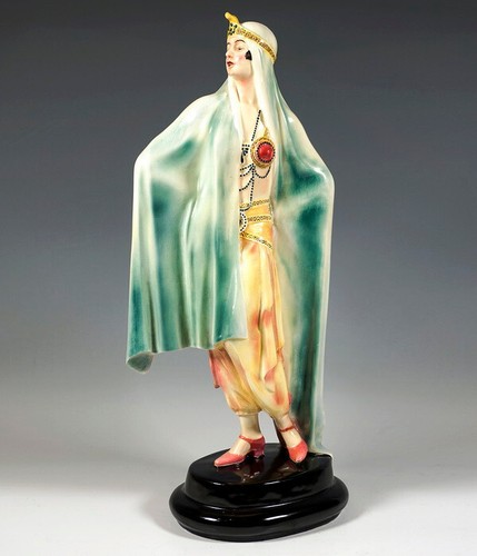 Goldscheider art deco odalisk - art,