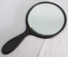 Antique Hand Mirror Ebony