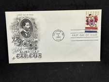 Salute to AMERICAN CIRCUS #1309 STAMP on USA FIRST DAY COVER 1966 unaddressed