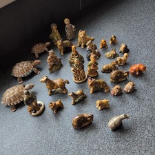Joblot Of  30 Vintage Wade Whimsies, tortoise trinkets, misc ceramic minatures