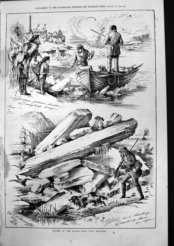 Old print winter - old, in