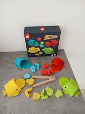 Janod Whale Colour Sorting Game Wooden Learning Toy