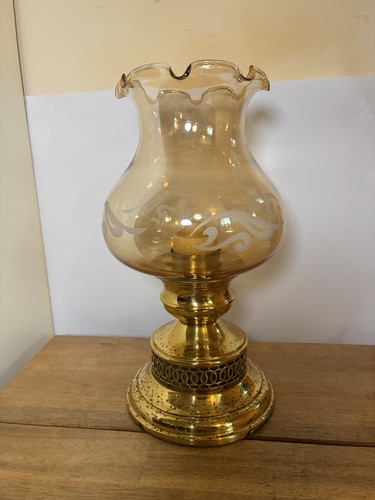Brass oil lamp style candle - oil,