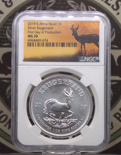 2019 S. Africa 1oz .999 Silver