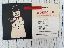 Vintage Adexolin Glaxo Laboratories Medical Blotting Paper Blotter