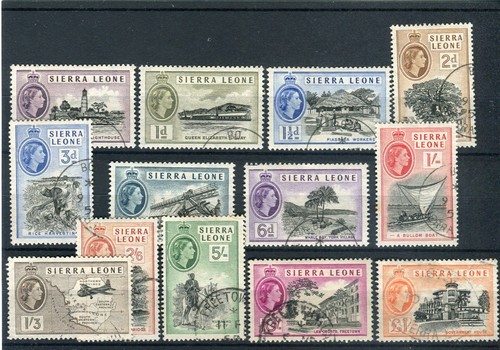 Sierra leone qeiii 1956 - 1956-61, set