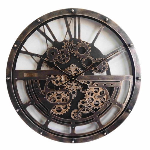Industrial gear clock - clock, 65cm
