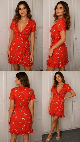 Womens orange asos floral - orange,