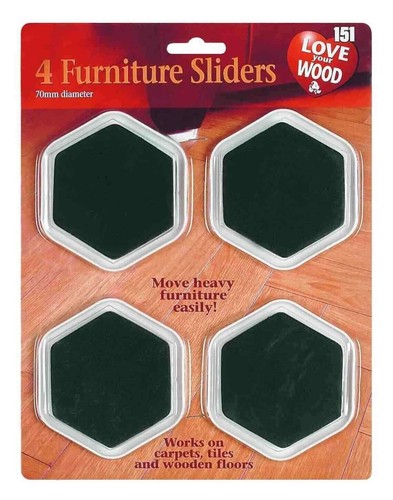Furniture sliders for - 4x,