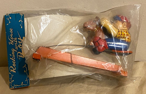 Vintage tin rocking - vintage, toy