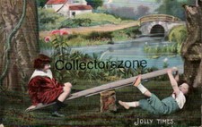 Children On See Saw Jolly