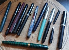 Job Lot Of Vintage Fountain Pens  Collectable Pens Various Makers Used Condition