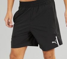 Puma Woven Tape Pocket Shorts In Black Size S New