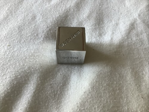 Silver tone decision dice - silver,