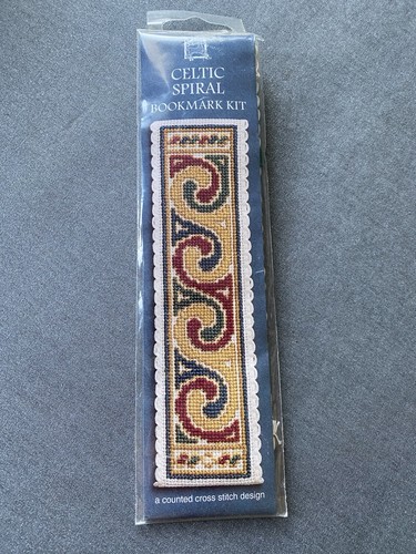 Celtic spiral bookmark - bookmark, cross