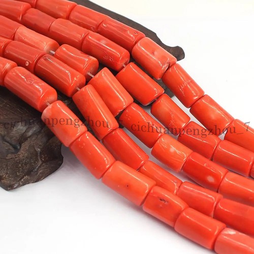Natural orange red coral - natural,