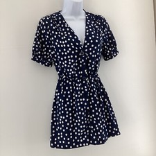 Primark Navy White Spotted