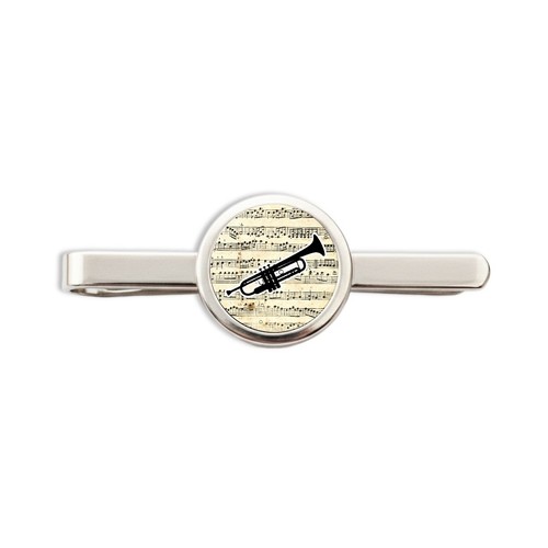 Trumpet tie clip - tie,