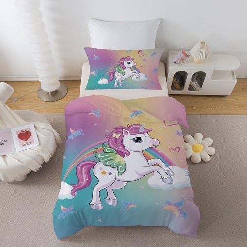 Djdea unicorn cot bed duvet - bed,