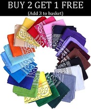 100 cotton paisley bandana - cotton,