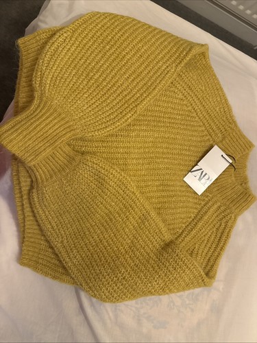 Zara ladies yellow knitwear - zara,