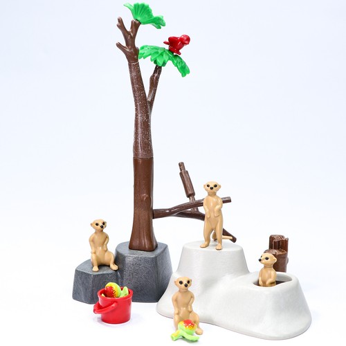 Playmobil meerkat family zoo - family,