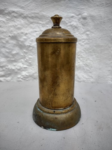 Large heavy brass counter