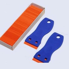 100 Pcs Plastic Scraper Razor