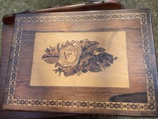 Tunbridge Ware Writing Slope 10.5" x 7.5" Replacement Leather Needs Some Tidying