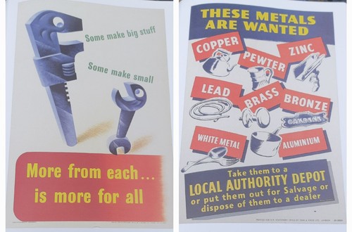 Wartime home front - front, posters