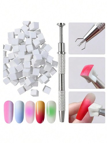 100pcs soft nail art - nail, sponges