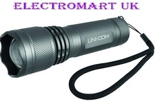 UNICOM EXTREME 3W CREE LED TORCH POWERFUL ADJUSTABLE BEAM 3 LIGHT SETTINGS