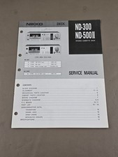 Nikko Cassette Deck ND-300/ND-500|| Service Manual D-2690