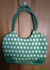 Lovely Green And Cream  Spotty