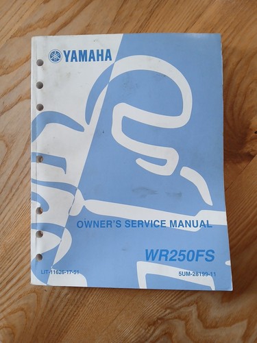 2004 yamaha wr250fs owner - yamaha,